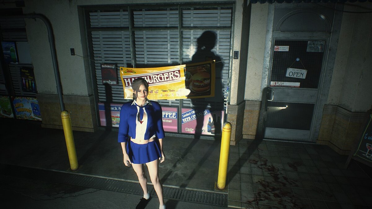 Resident Evil 2 — Claire sexy schoolgirl