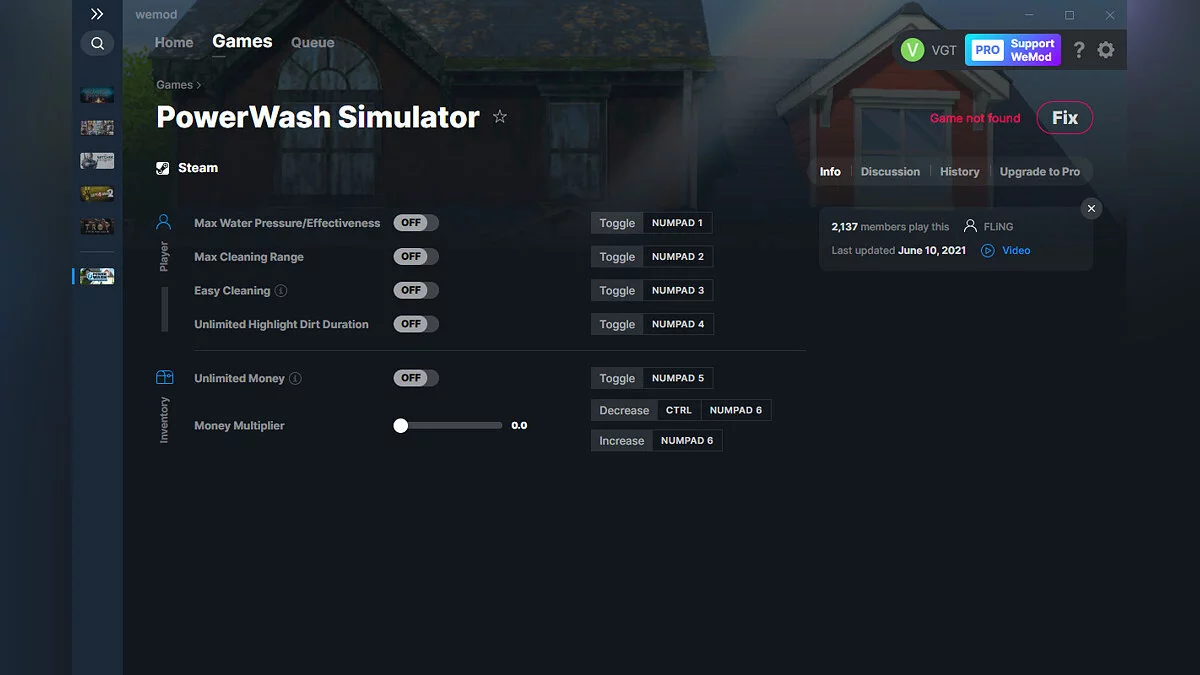 PowerWash Simulator — Trainer (+6) from 10.06.2021 [WeMod]