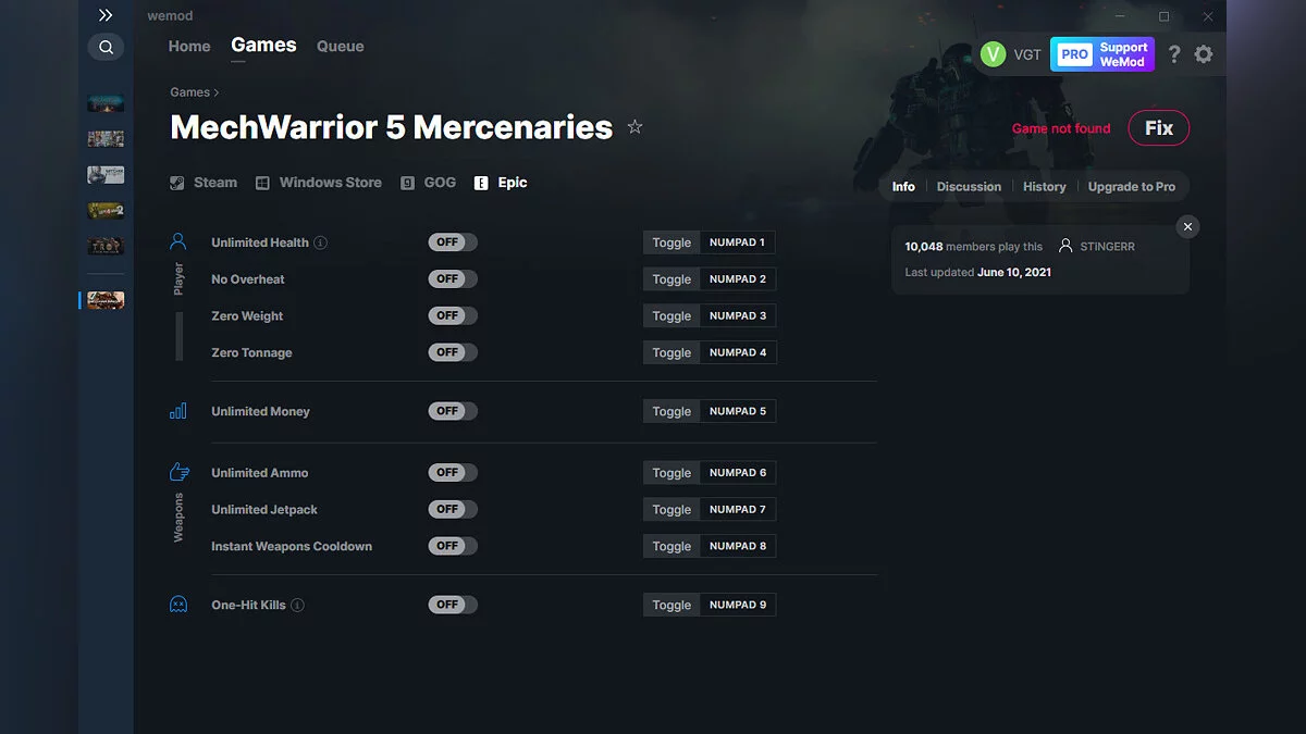 MechWarrior 5: Mercenaries — Trainer (+9) from 10.06.2021 [WeMod]