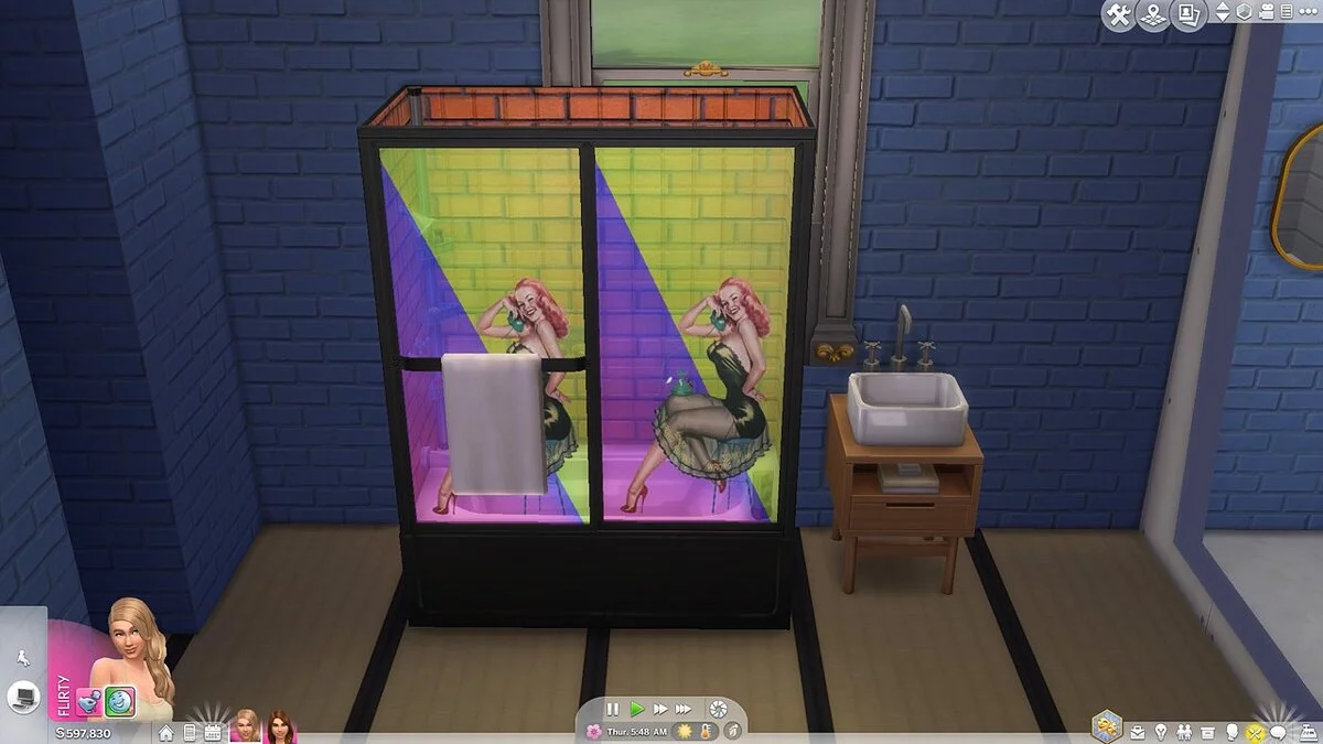 The Sims 4 — Ducha pin-up