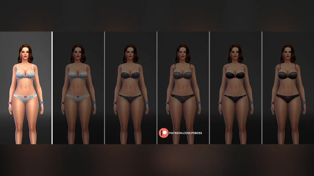 The Sims 4 — Комплект нижньої білизни в горошок