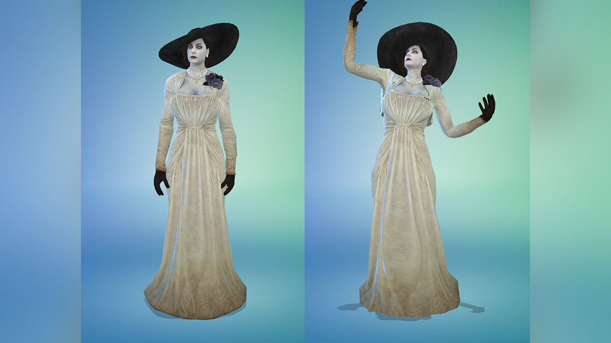 The Sims 4 — Lady Dimitrescu's clothing