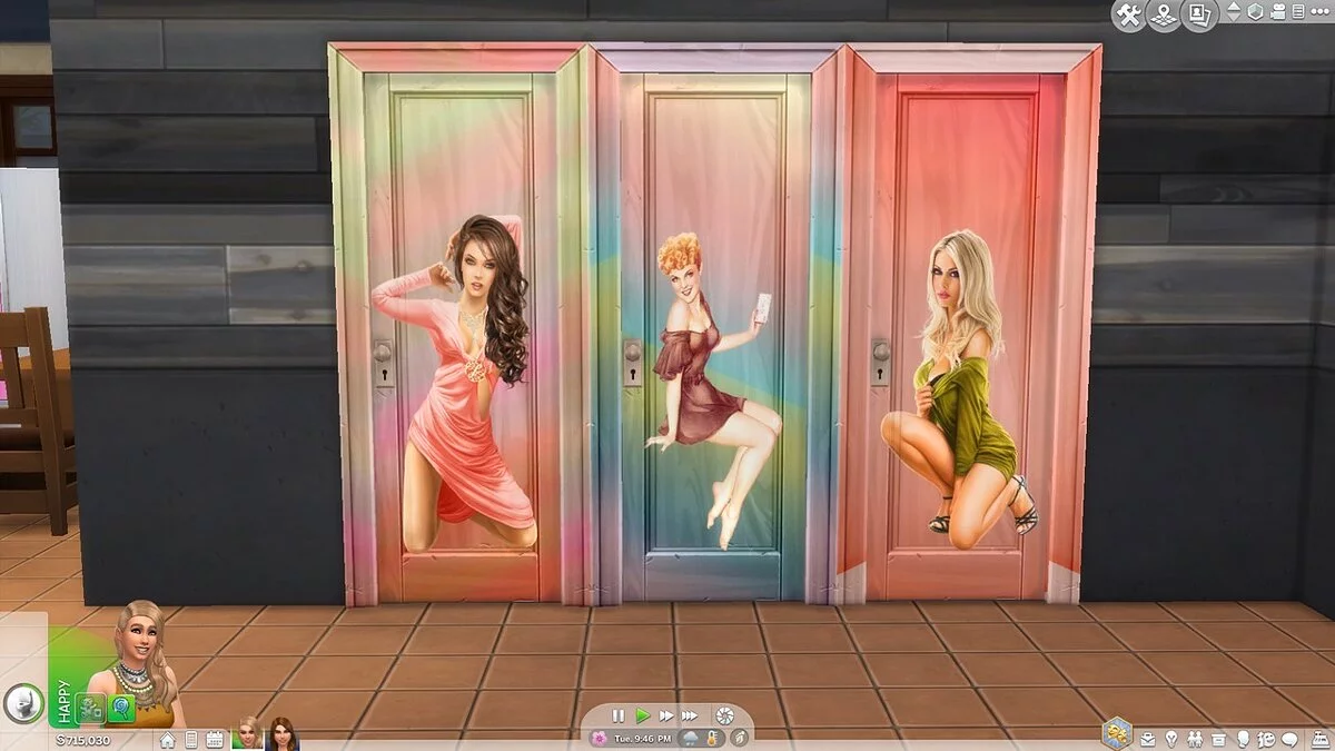 The Sims 4 — Pin-up style doors