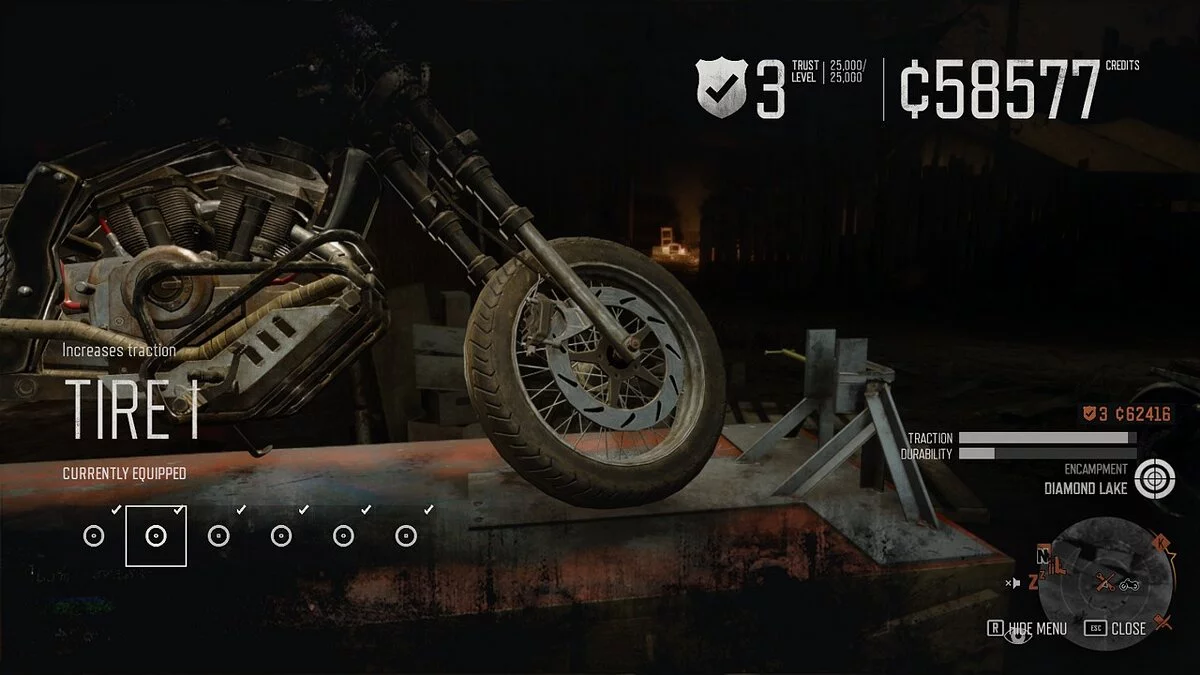 Days Gone — Все шины одинаковые