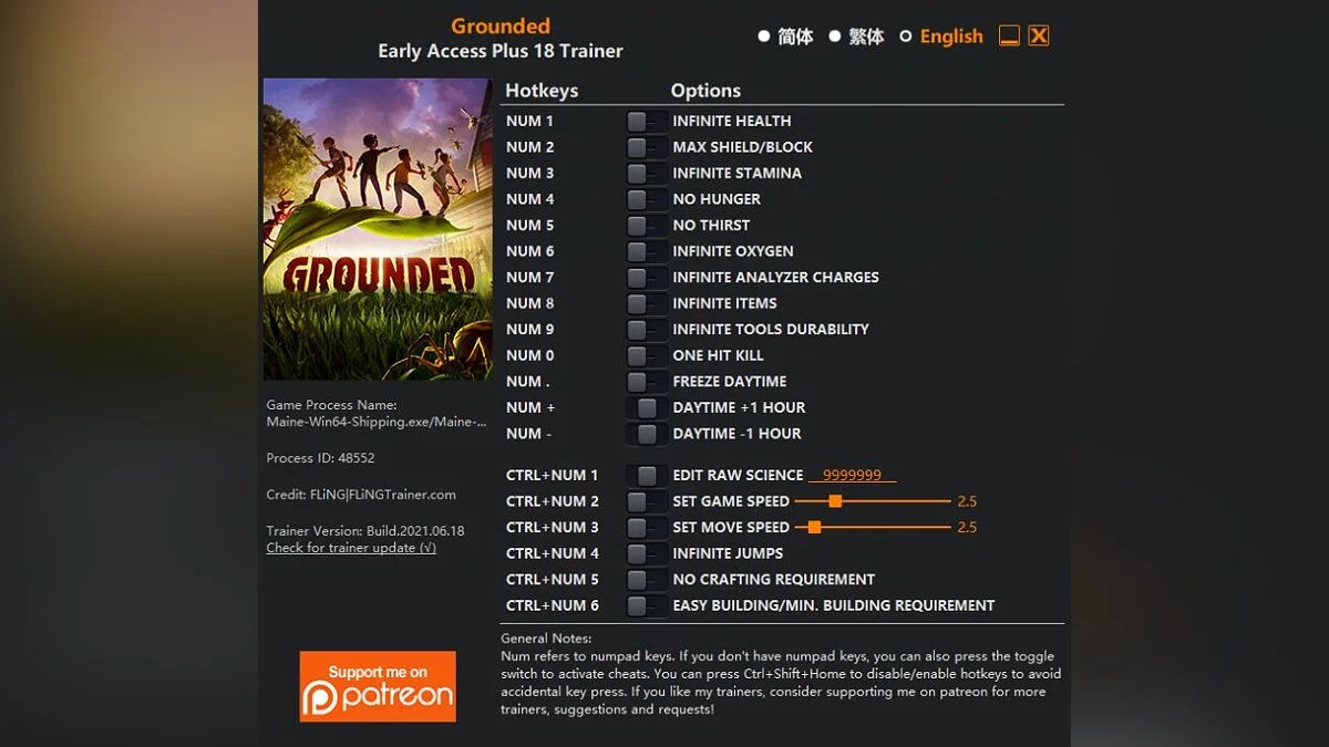 Grounded — Entrenador (+18) [EA: 18/06/2021]