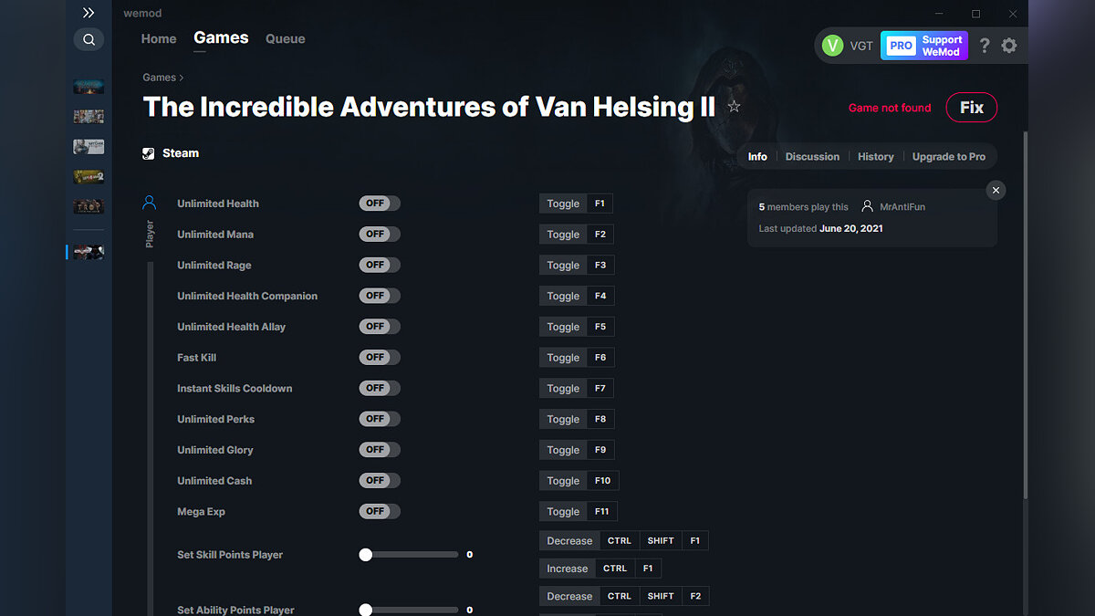 Incredible Adventures of Van Helsing 2 — Trainer (+15) from 06.20.2021 [WeMod]