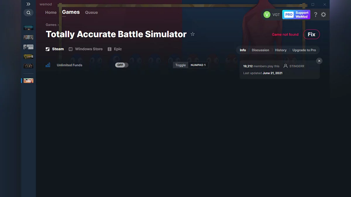 Totally Accurate Battle Simulator — Trainer (+1) from 06/21/2021 [WeMod]