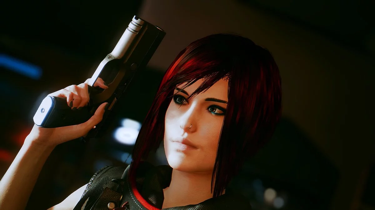 Cyberpunk 2077 — El peinado de Faith del juego Mirrors Edge.