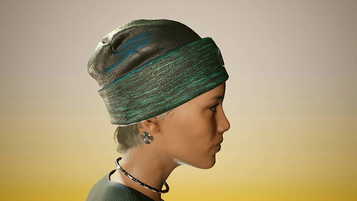 Cyberpunk 2077 — Sombrero elegante para mujer.