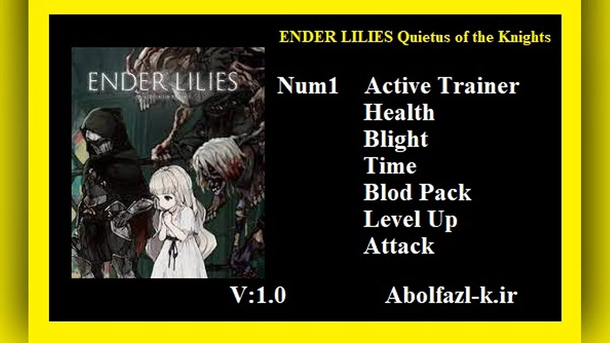 Ender Lilies: Quietus of the Knights — Entrenador (+6) [1.0]