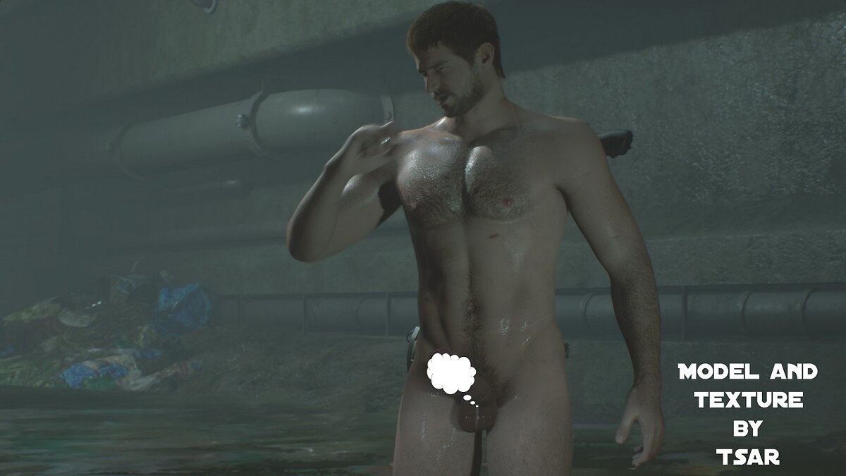 Resident Evil 2 — Naked Chris Redfield instead of Leon