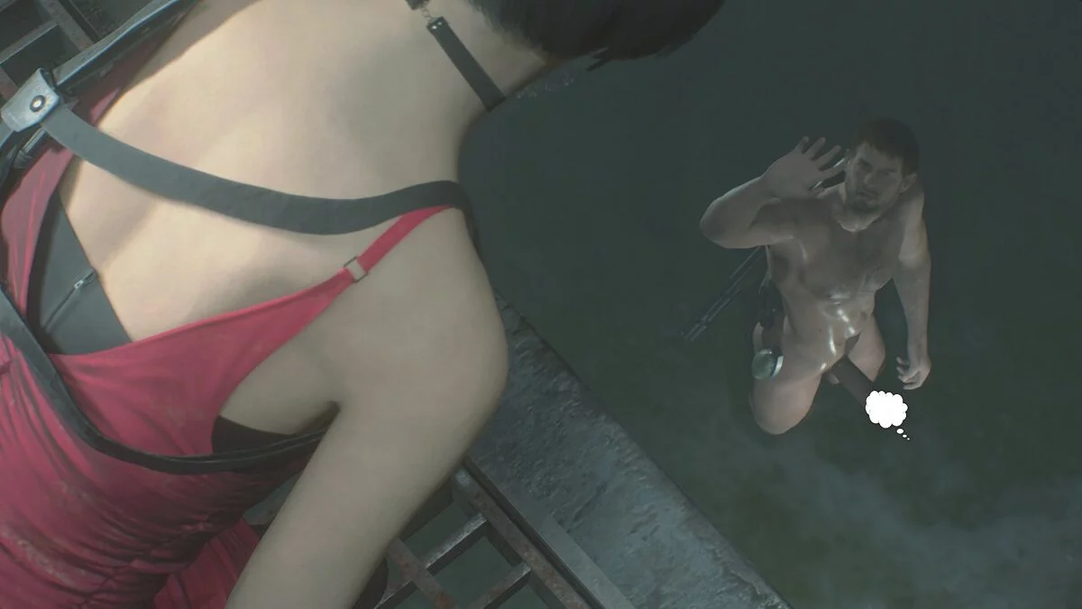 Resident Evil 2 — Голый Крис Редфилд вместо Леона