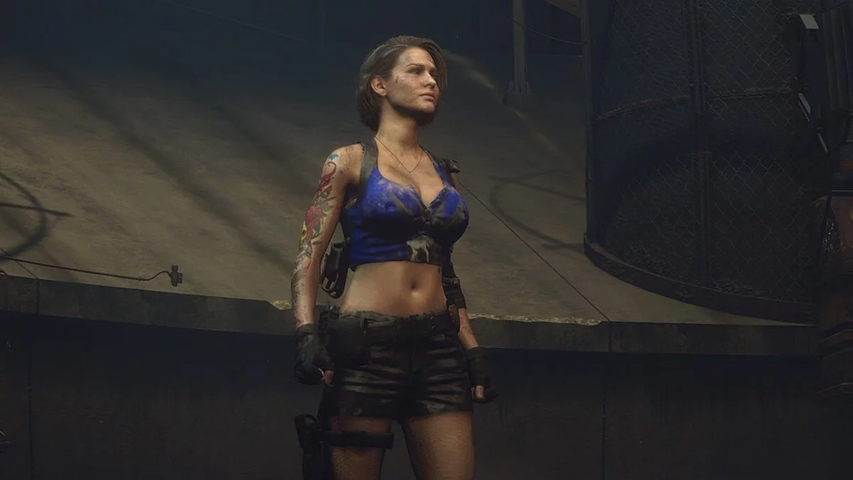 Resident Evil 3 — Джилл в майке и шортах