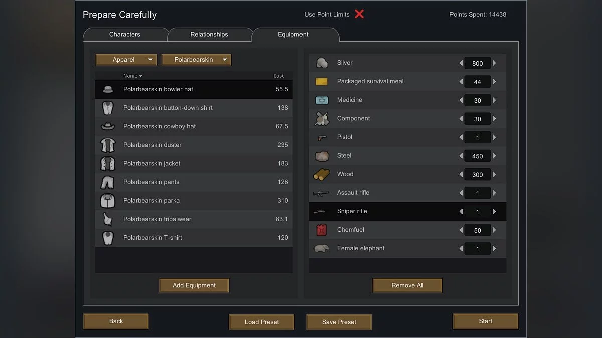 RimWorld — Настройка колонистов