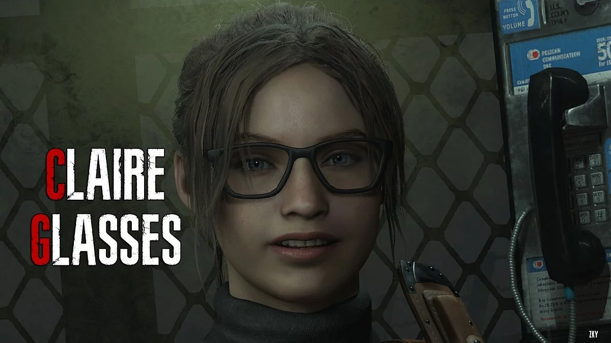 Resident Evil 2 — Claire with glasses