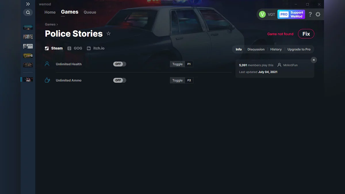 Police Stories — Trener (+2) od 7.4.2021 [WeMod]