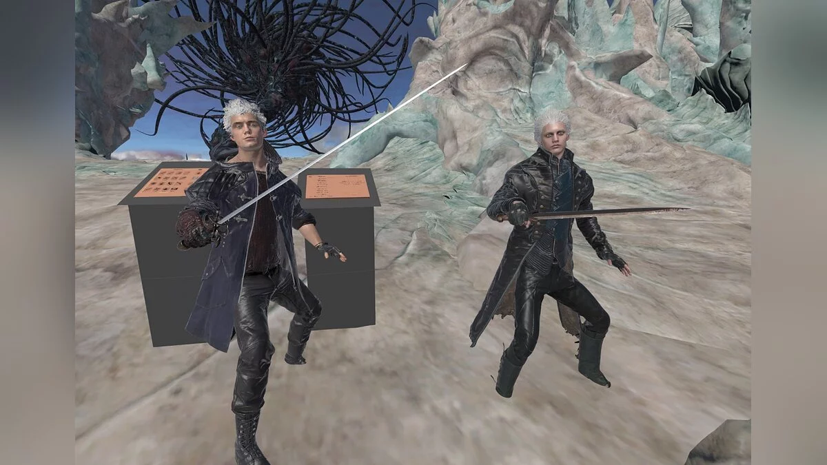 Blade and Sorcery — Enemies in the form of Nero from the game Devil May Cry 5