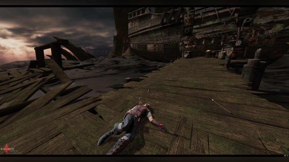 Blade and Sorcery — Fishing pier from the game Mortal Kombat