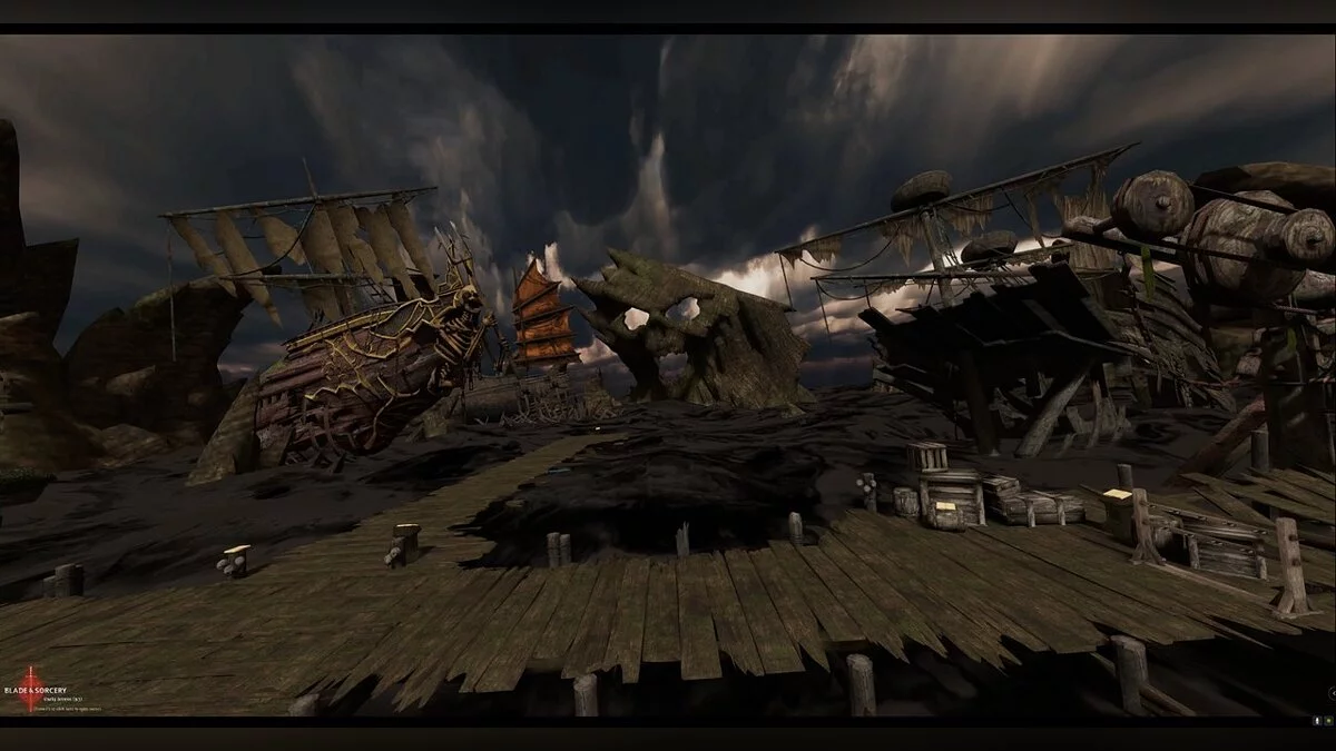 Blade and Sorcery — Рибальський причал із гри Mortal Kombat