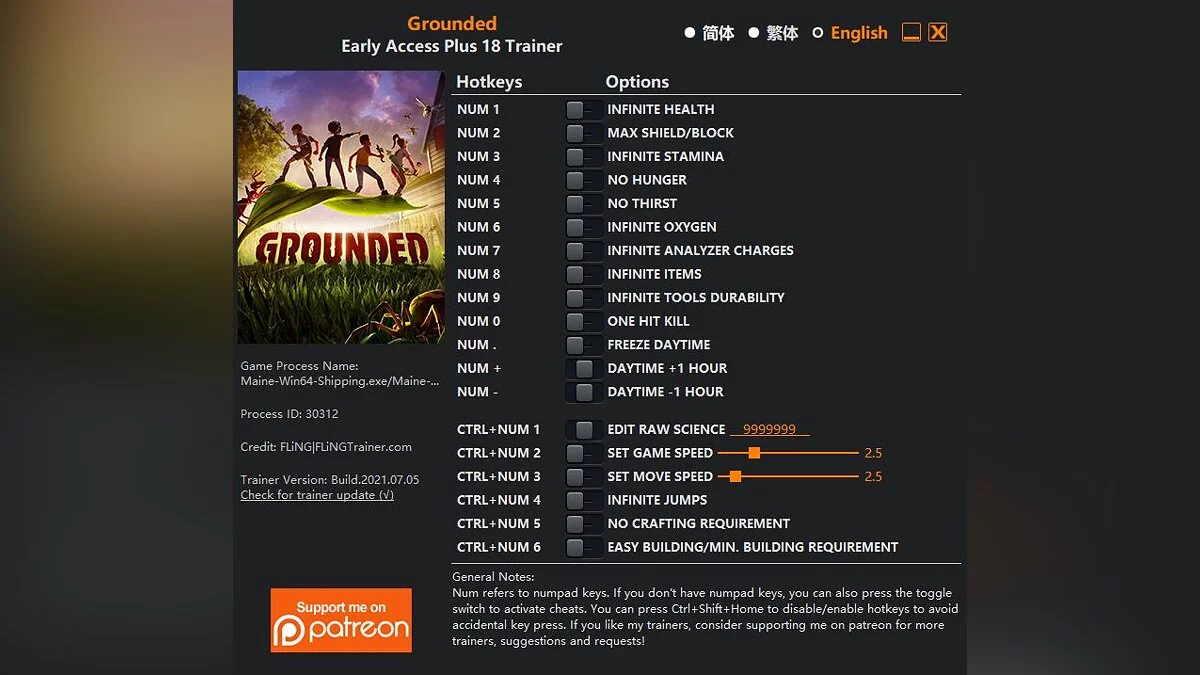 Grounded — Entrenador (+18) [EA: 06/07/2021]