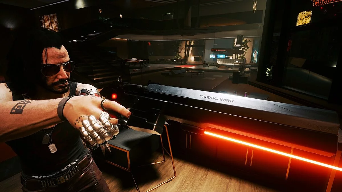 Cyberpunk 2077 — Перекраска оружия Malorian 3516