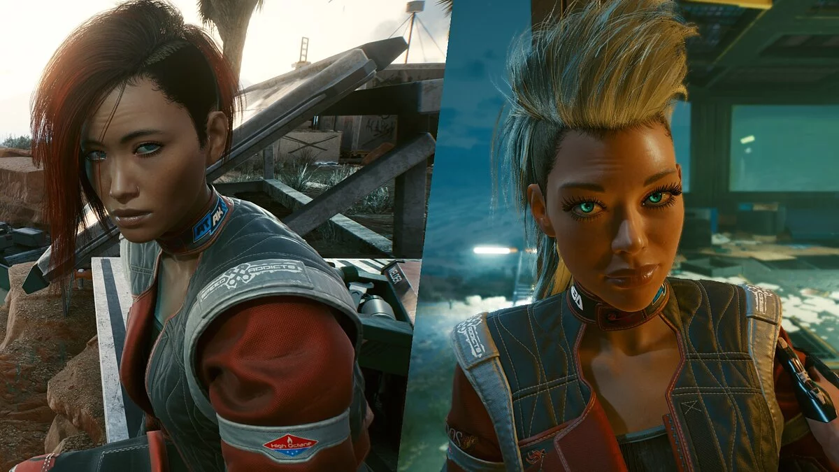 Cyberpunk 2077 — Different Panama hairstyles