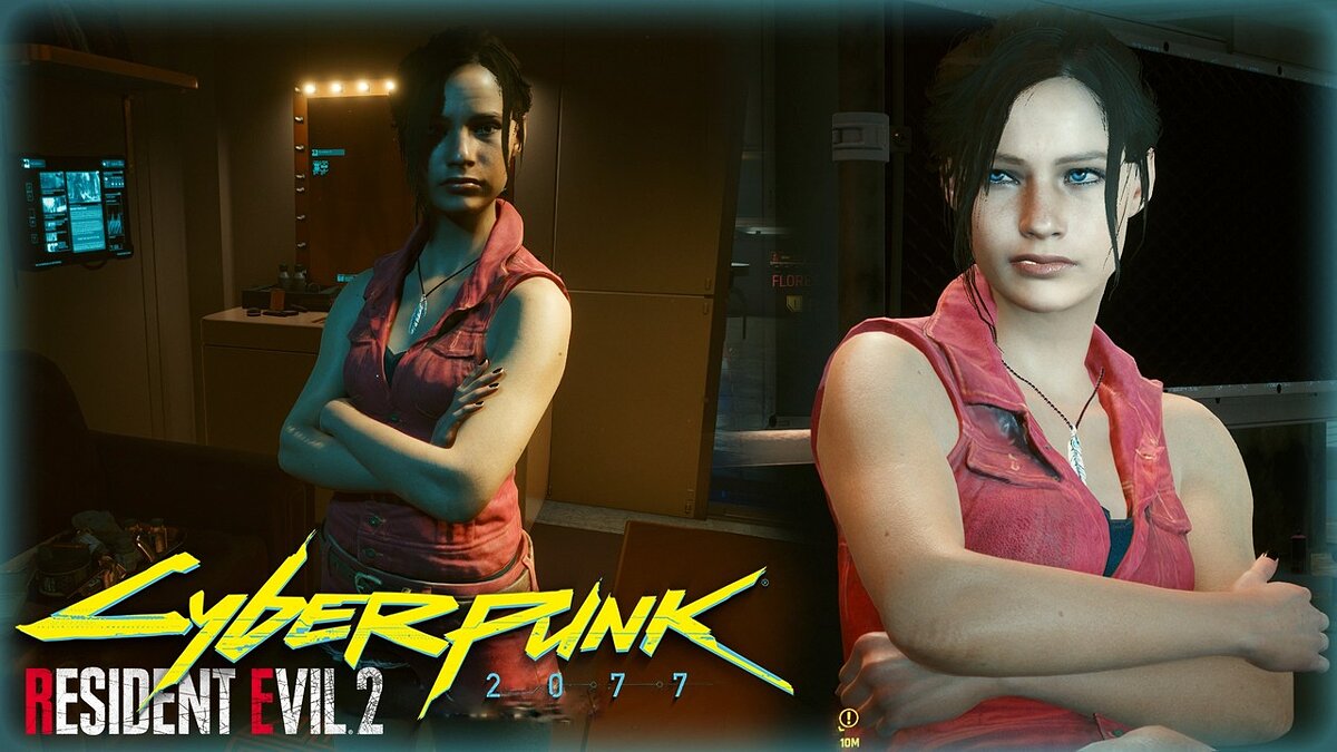 Cyberpunk 2077 — Claire Redfield instead of Judy