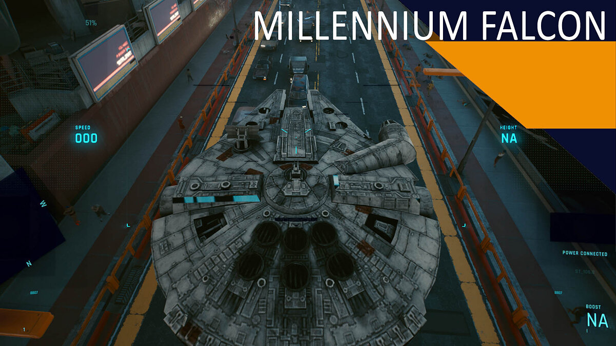 Cyberpunk 2077 — "Millennium Falcon" from the movie "Star Wars"