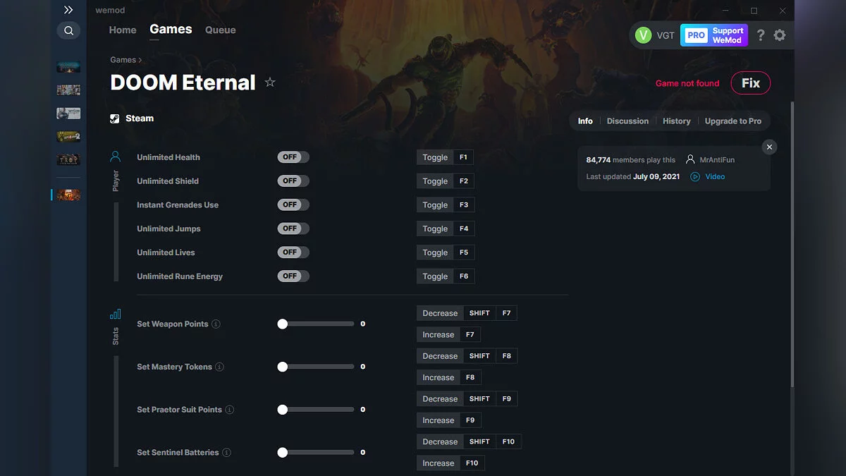 Doom Eternal — Trener (+13) od 09.07.2021 [WeMod]