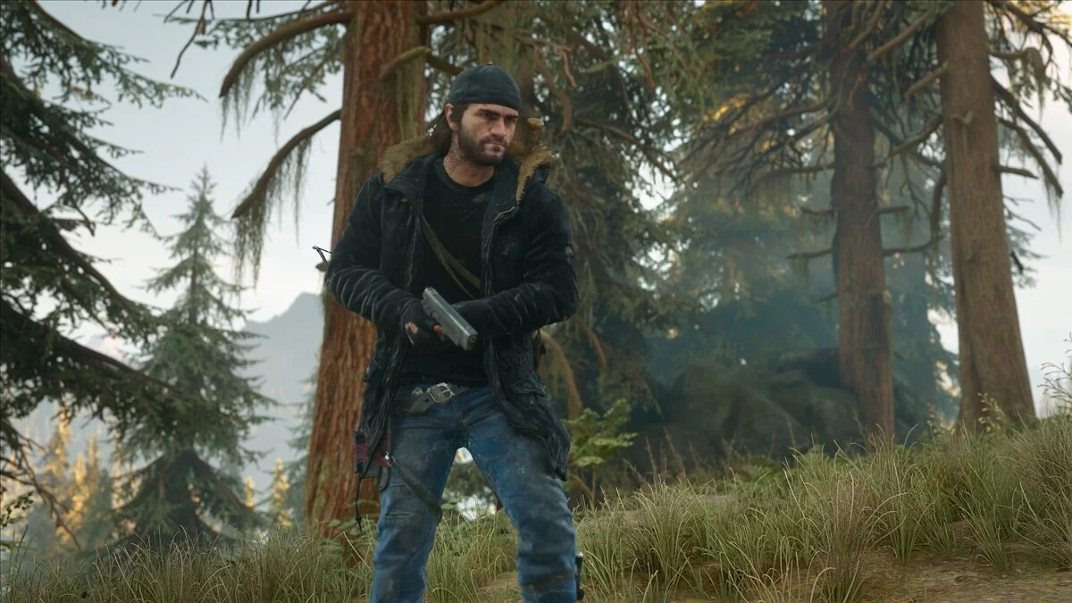 Days Gone — Чорний жакет і трикотажні рукавички