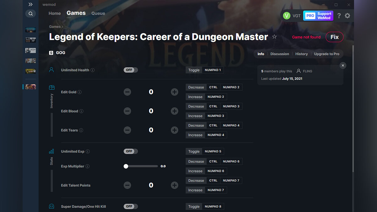 Legend of Keepers: Career of a Dungeon Manager — Trainer (+10) from 07/15/2021 [WeMod] [GOG]