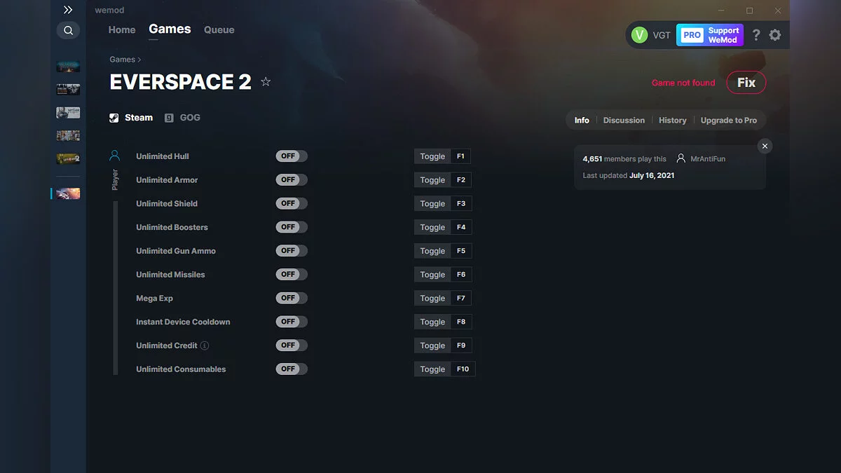 Everspace 2 — Formateur (+10) du 16.07.2021 [WeMod]