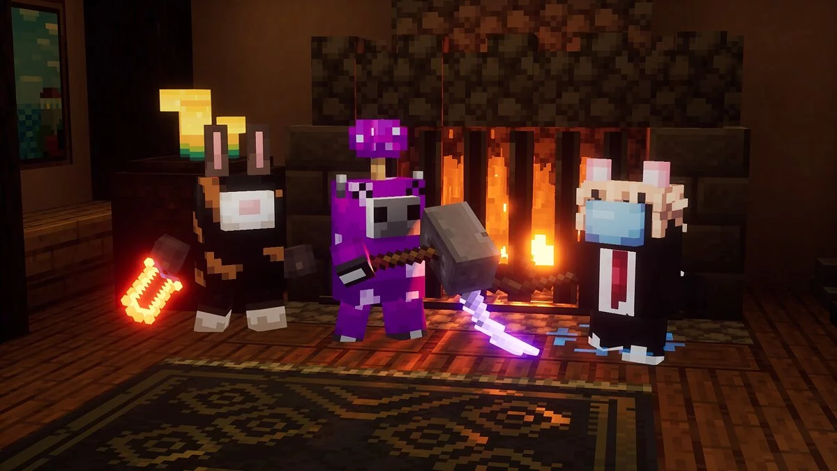 Minecraft Dungeons — Персонажі з гри Among Us