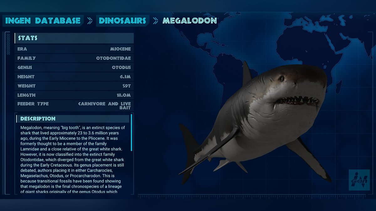 Jurassic World Evolution — Megalodon (new species)