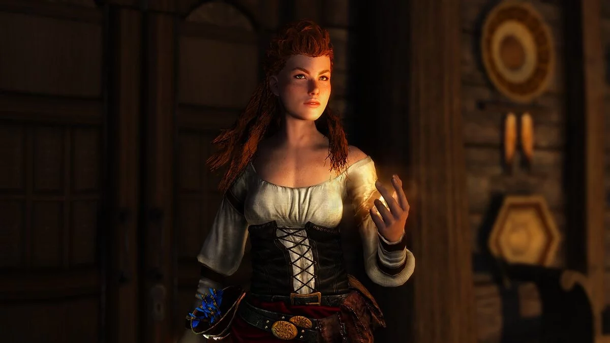 Elder Scrolls 5: Skyrim Special Edition — Preset Aloy from the game Horizon Zero Dawn