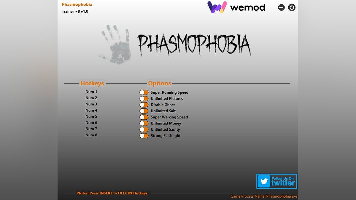 Phasmophobia — Trainer (+8) [1.0] [from 07/18/2021]