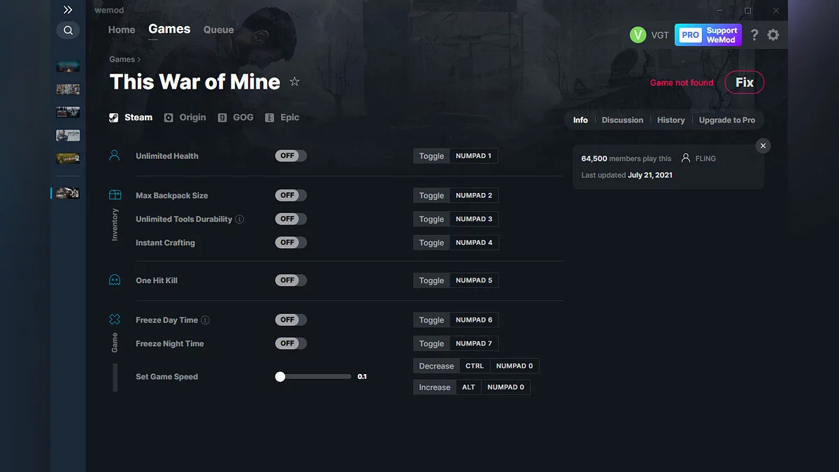 This War of Mine — Trainer (+8) from 07/21/2021 [WeMod]