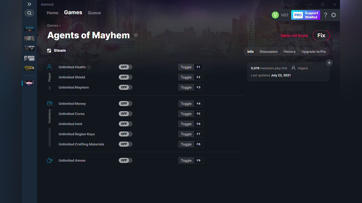 Agents of Mayhem — Trainer (+9) from 07.22.2021 [WeMod]