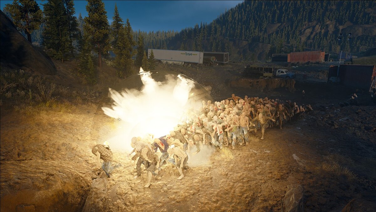 Days Gone — Small horde running radius