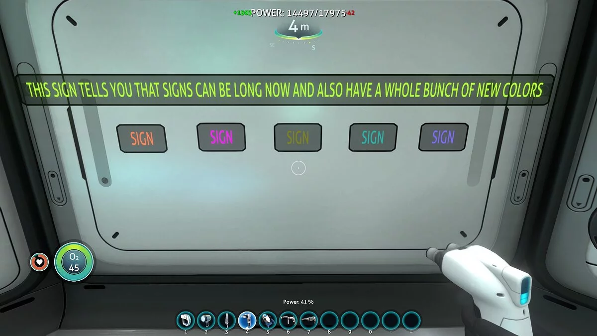 Subnautica — Длинные названия шкафчиков