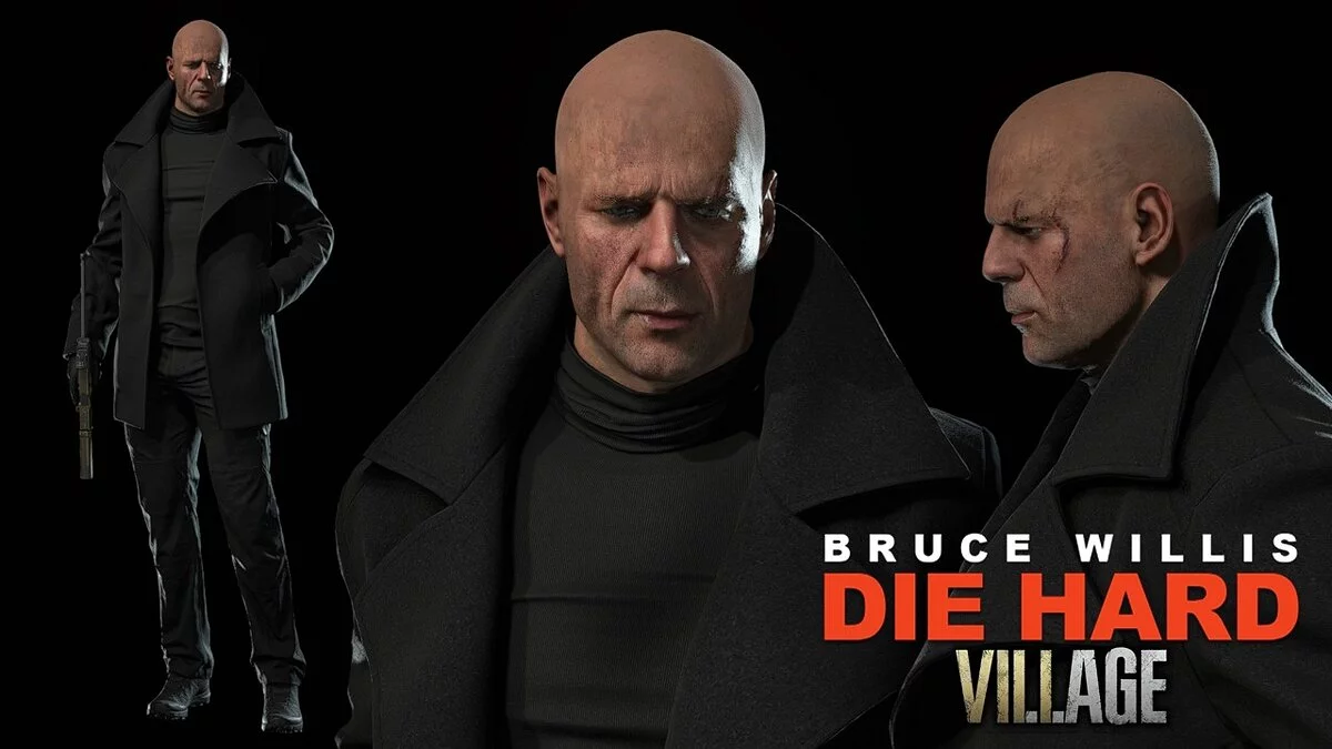 Resident Evil Village — Bruce Willis instead of Chris