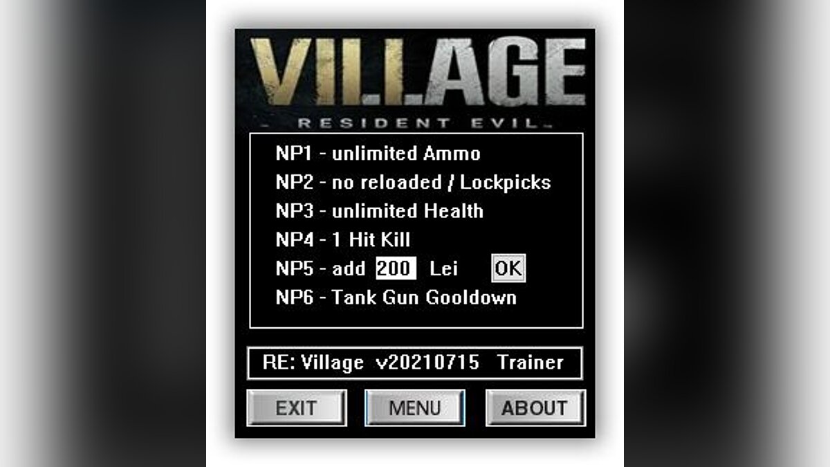 Resident Evil Village — Trainer (+6) [UPD: 07/15/2021]