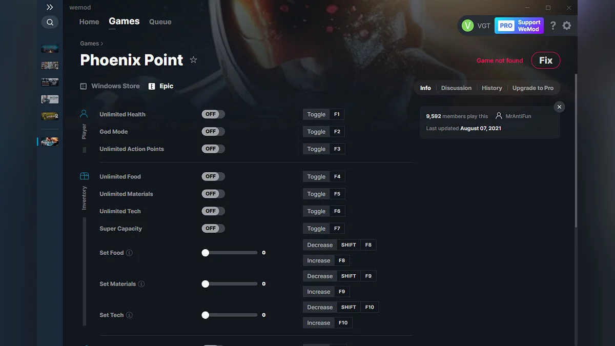 Phoenix Point — Trainer (+23) from 08/07/2021 [WeMod]