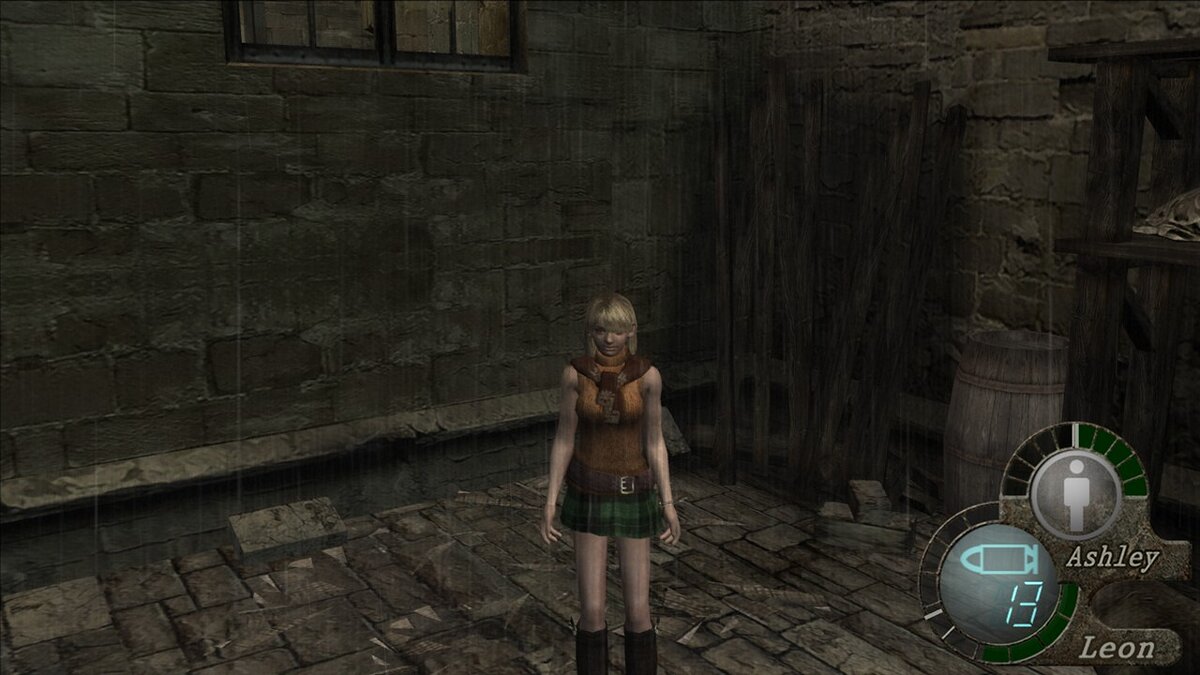 Resident Evil 4 (2005) — A short skirt works