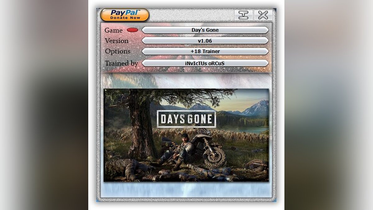 Days Gone — Trainer (+18) [1.06]