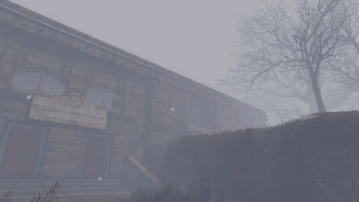 Fallout 4: Game of the Year Edition — "Whispering Hills" in the style of Silent Hill