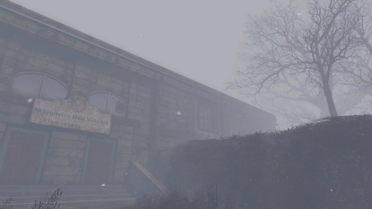 Fallout 4: Game of the Year Edition — "Whispering Hills" in the style of Silent Hill