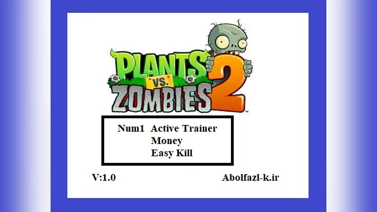 Plants vs. Zombies 2 — Entrenador (+2) [1.0]