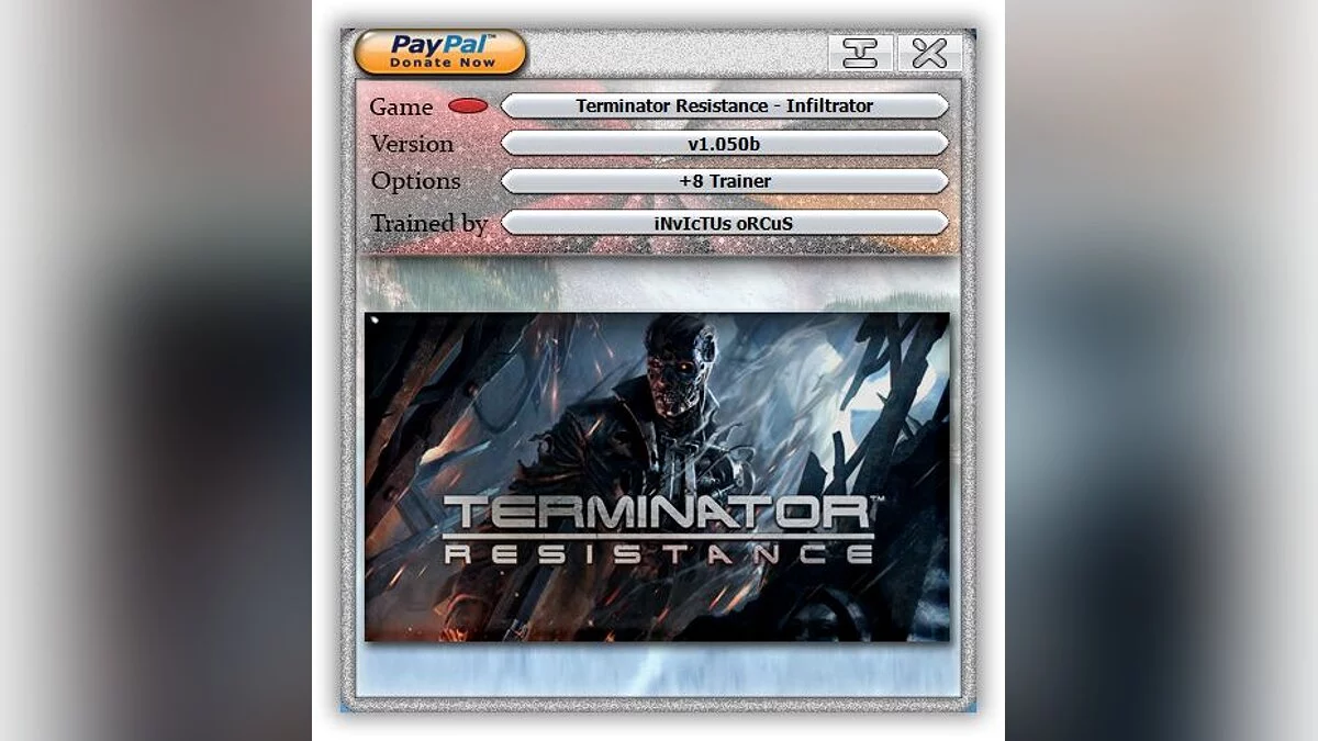 Terminator: Resistance — Trainer (+6/+7/+8) [1.027 - 1.050b]