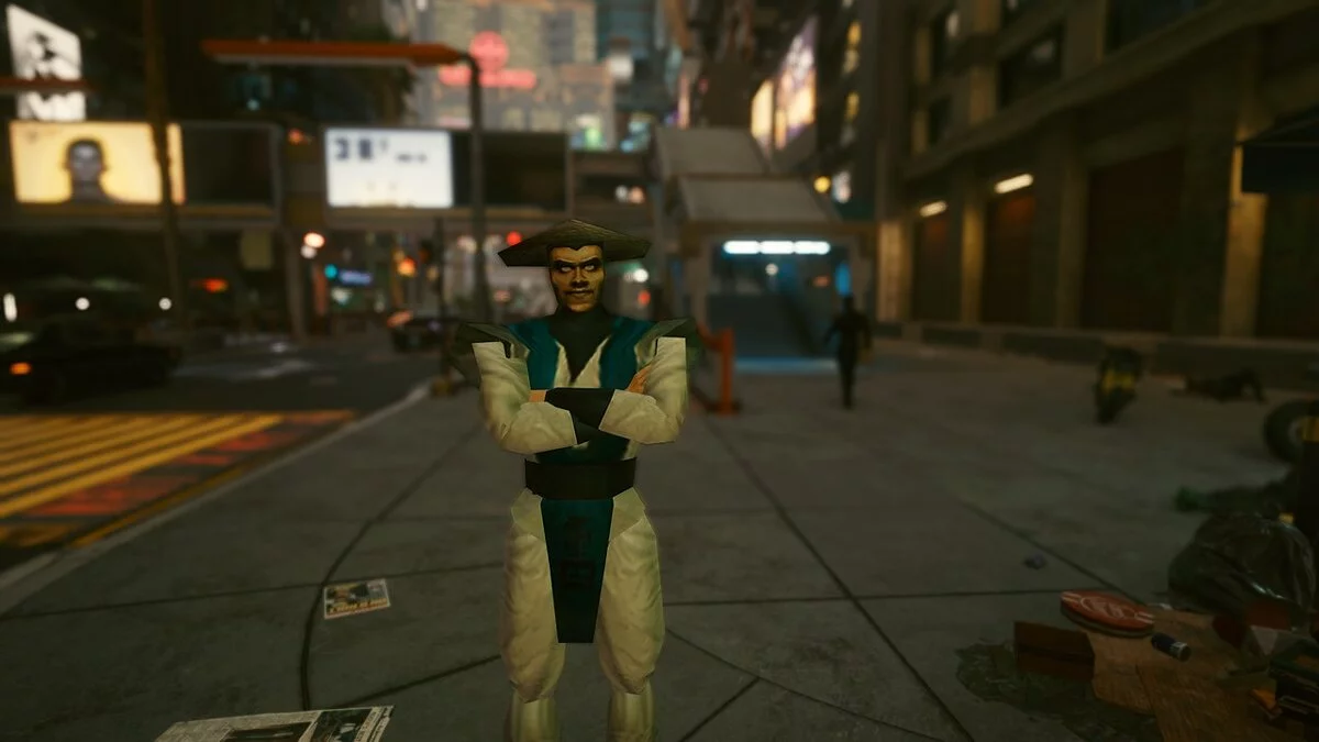 Cyberpunk 2077 — Рейден із гри Mortal Kombat 1996 року